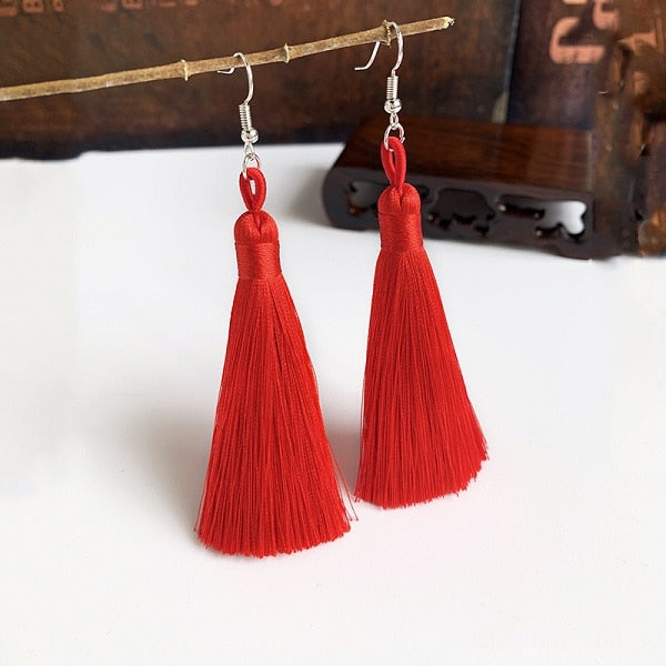 Handmade Tassel Dangle Earrings Ear Pendants Accessories Women Jewelry Trendy