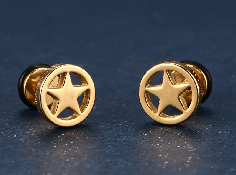 Five Pointed Star Earring Studs Ear Ornaments Gift Earrings Jewelry Accessories