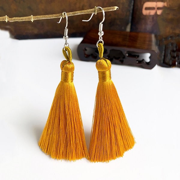 Handmade Tassel Dangle Earrings Ear Pendants Accessories Women Jewelry Trendy