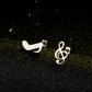 Music Note Mini Stud Earring Stylish Women Girl Gift Jewelry Cute Earrings