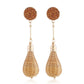 15 Styles Handmade Geometric Wooden Big Hollow Out Square Rattan Straw Drop