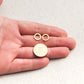 Minimalistic Circle Studs Earring Cute Female Ear Ornament Charm Jewelry