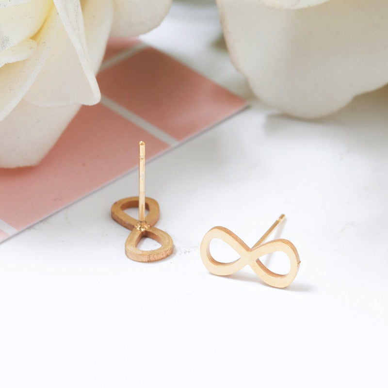 Endless Sign Stud Earring Wedding Party Birthday Gift Jewelry Cute Earrings