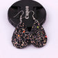 Glitter Sparkling Water Drop Shaped Lady Cute Dangle Earrings for Women Jewelry