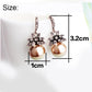 Brown Pearl Drop Earrings Modern Women Stylish Gift Jewelry Ear Fashion Pendant