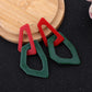 Irregular Geometric Links Drop Earrings Women Girl Party Gift Fashion Ear