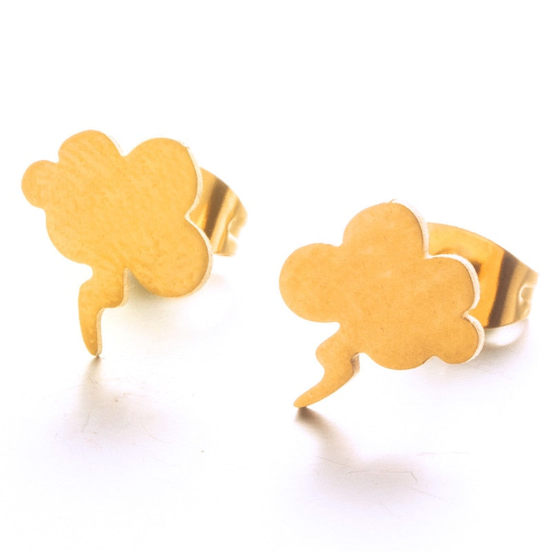 24 Styles Minimalist Cute Multiple Shapes Stud Earrings Women Girl Party