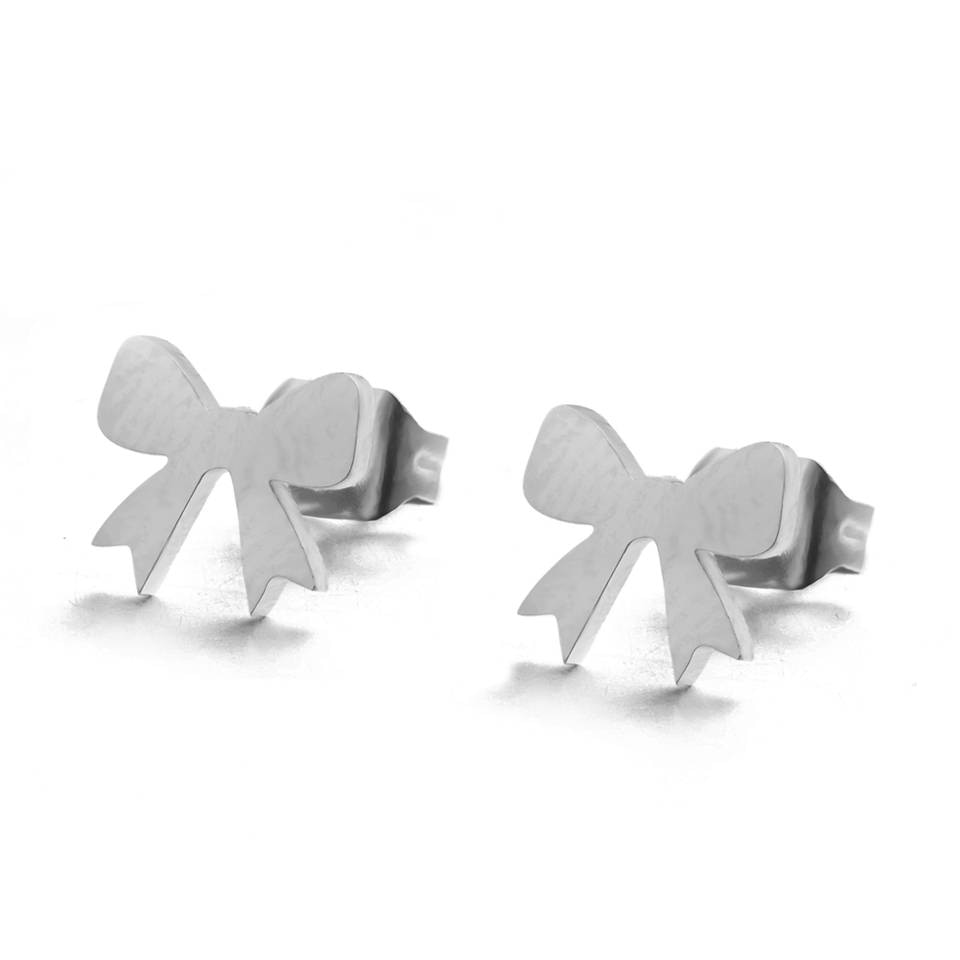 Bow Mini Studs Earring Cute Female Ear Ornament Charm Jewelry Accessory