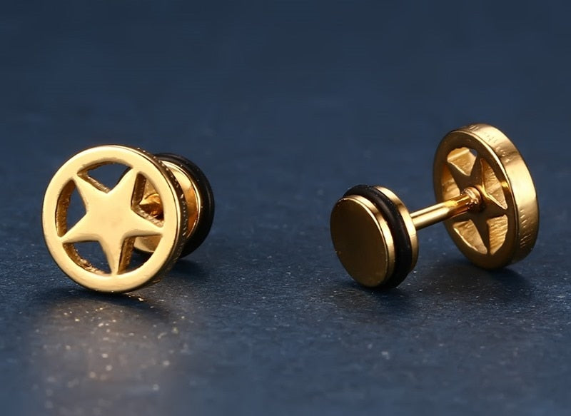 Five Pointed Star Earring Studs Ear Ornaments Gift Earrings Jewelry Accessories