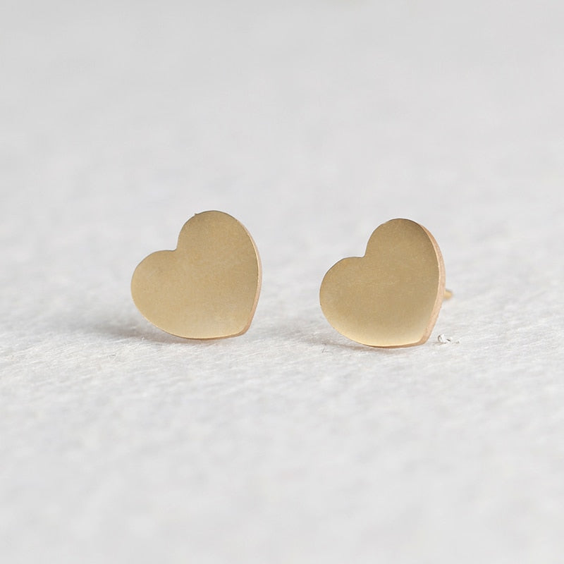 Heart Mini Stud Earring Stylish Women Girl Gift Jewelry Cute Earrings