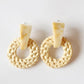 15 Styles Handmade Geometric Wooden Big Hollow Out Square Rattan Straw Drop