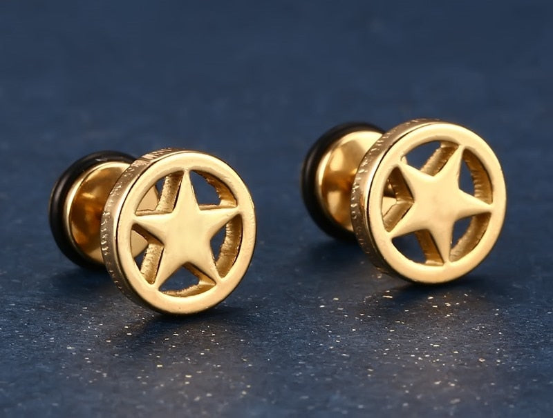 Five Pointed Star Earring Studs Ear Ornaments Gift Earrings Jewelry Accessories