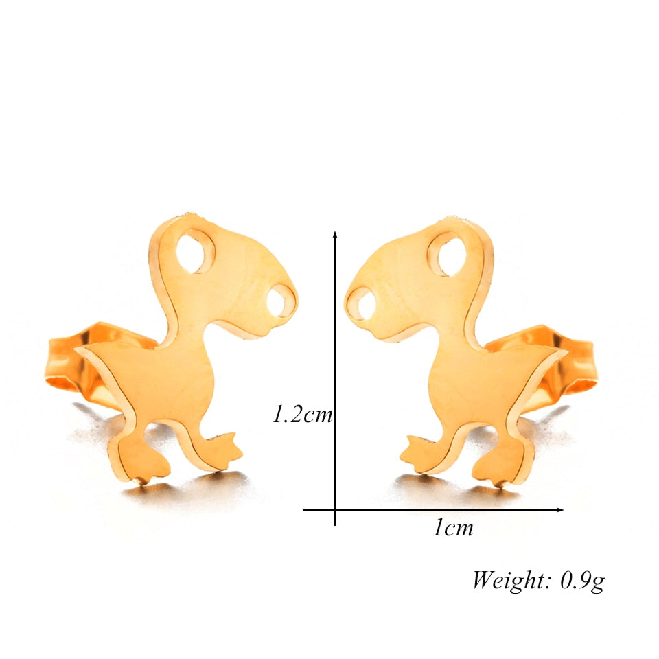 Mini Dinosaur Stud Earring Stylish Women Girl Gift Jewelry Cute Earrings