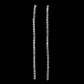 Delicate String Rhinestone Decor Tassel Drop Earrings Women Girl Fashion Trendy