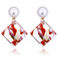 Simple Square Acrylic Pendant Drop Earrings Women Girl Party Gift Fashion Ear