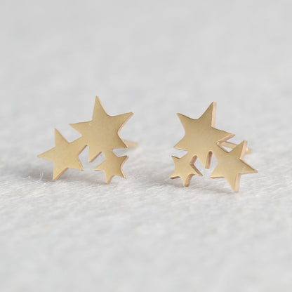 Stars Mini Studs Earring Cute Female Ear Ornament Charm Jewelry Accessory