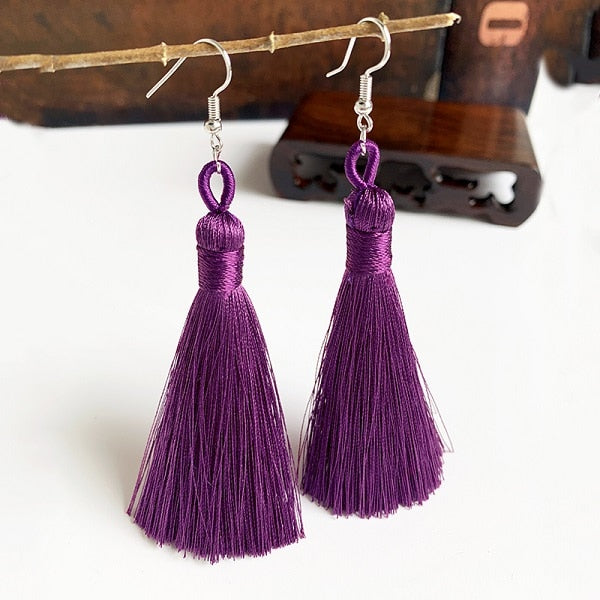 Handmade Tassel Dangle Earrings Ear Pendants Accessories Women Jewelry Trendy