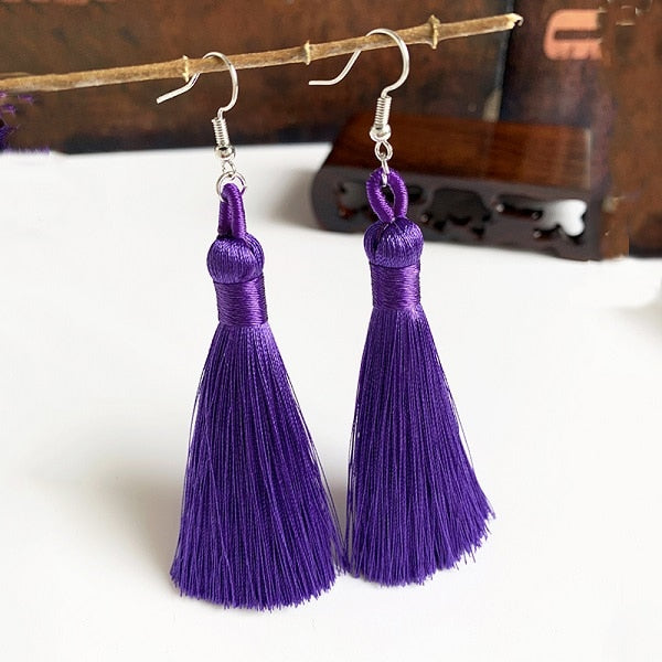 Handmade Tassel Dangle Earrings Ear Pendants Accessories Women Jewelry Trendy