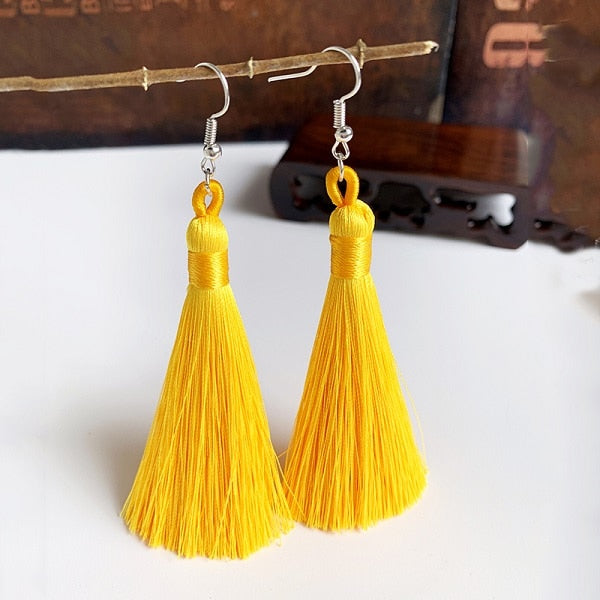 Handmade Tassel Dangle Earrings Ear Pendants Accessories Women Jewelry Trendy