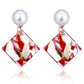 Colorful Acrylic Square Simple Drop Earrings Women Girl Party Gift Fashion Ear