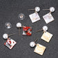 Colorful Acrylic Square Simple Drop Earrings Women Girl Party Gift Fashion Ear