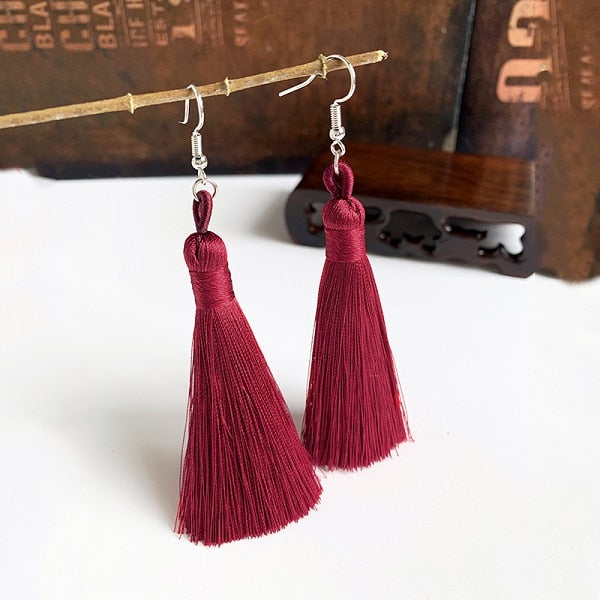 Handmade Tassel Dangle Earrings Ear Pendants Accessories Women Jewelry Trendy