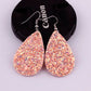 Glitter Sparkling Water Drop Shaped Lady Cute Dangle Earrings for Women Jewelry