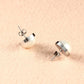 Button Imitation Pearl Stud Earring Wedding Party Birthday Gift Jewelry Cute