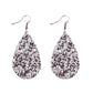Glitter Sparkling Water Drop Shaped Lady Cute Dangle Earrings for Women Jewelry