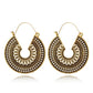 Vintage Ethnic Earring Geometric Antique Hoop Dangle Earrings Trendy Women