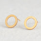 Minimalistic Circle Studs Earring Cute Female Ear Ornament Charm Jewelry