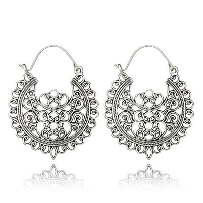 Royal Fancy Style Hoop Earrings Trendy Women Fashion Earrings Jewelry Gift