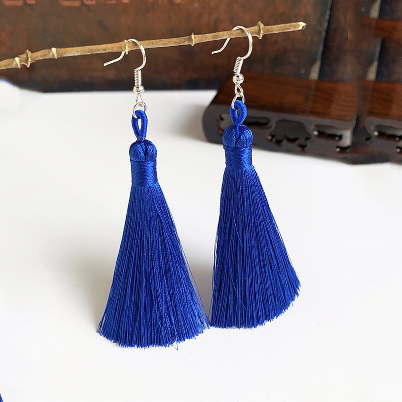 Handmade Tassel Dangle Earrings Ear Pendants Accessories Women Jewelry Trendy