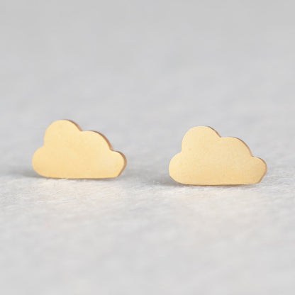 Creative Cute Cloud Mini Stud Earrings For Woman and Girls Female Stainless