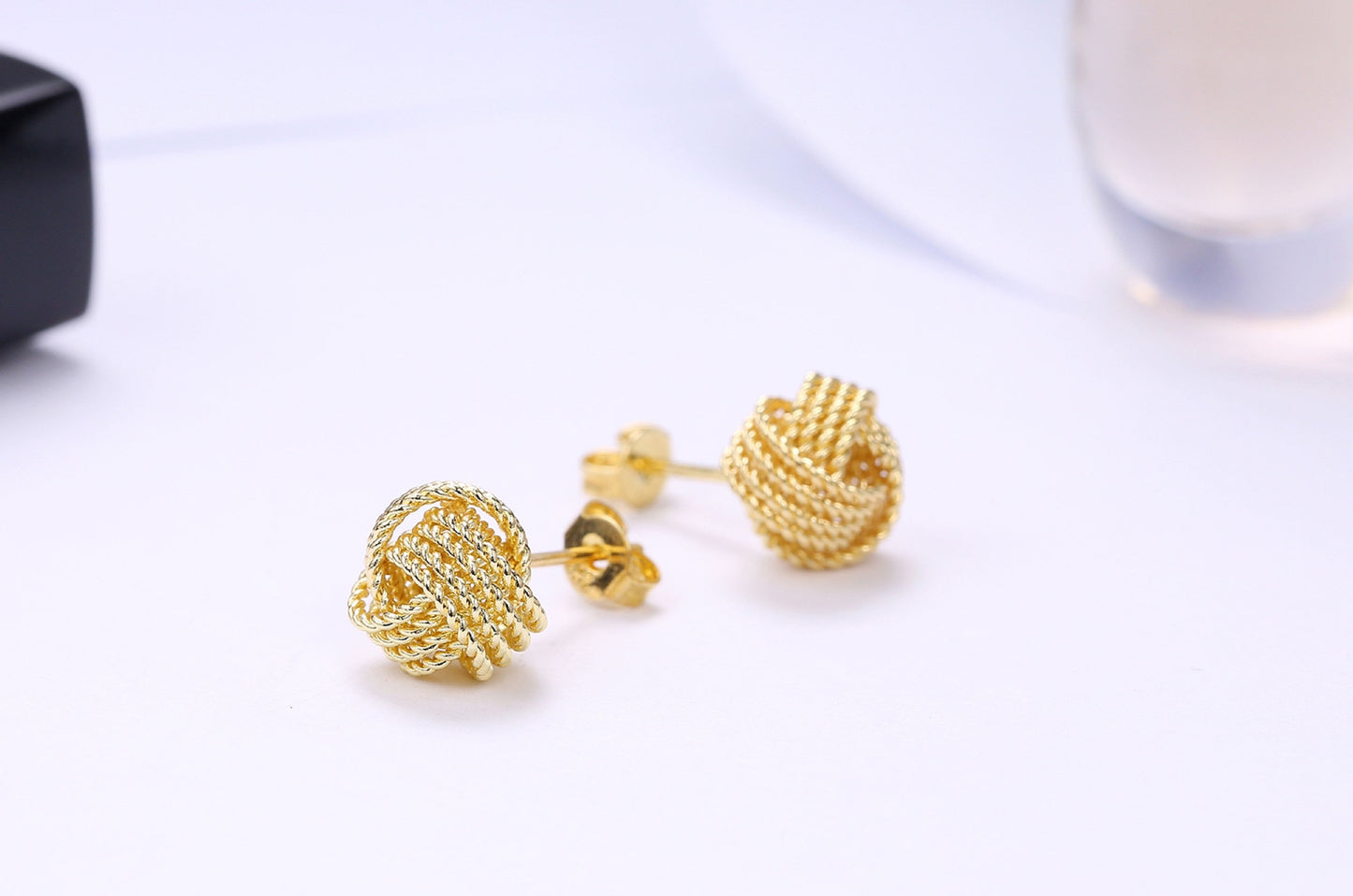 Knot Woman Girl Party Gift Twisted Stud Earrings Female Fashion Jewelry Gift for