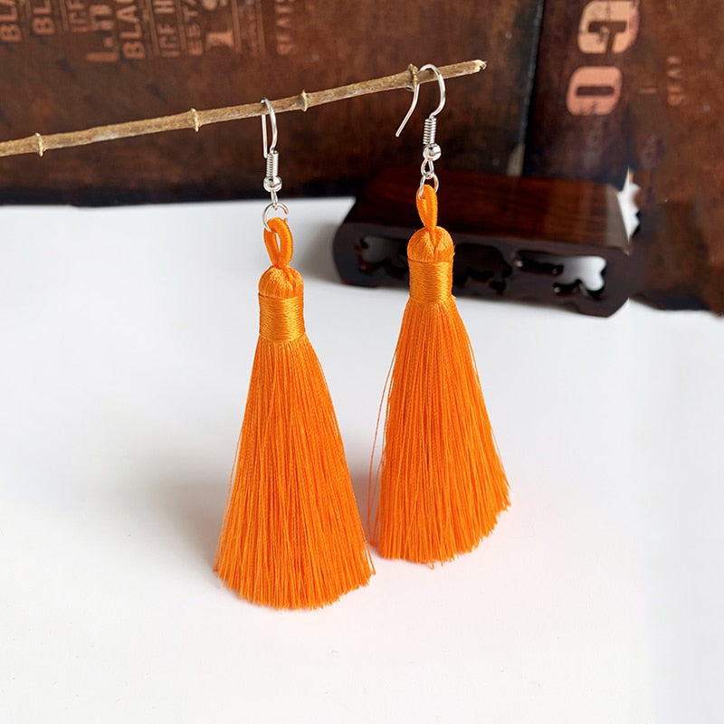 Handmade Tassel Dangle Earrings Ear Pendants Accessories Women Jewelry Trendy