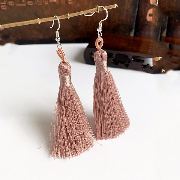 Handmade Tassel Dangle Earrings Ear Pendants Accessories Women Jewelry Trendy