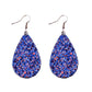 Glitter Sparkling Water Drop Shaped Lady Cute Dangle Earrings for Women Jewelry