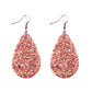 Glitter Sparkling Water Drop Shaped Lady Cute Dangle Earrings for Women Jewelry