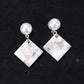 Colorful Acrylic Square Simple Drop Earrings Women Girl Party Gift Fashion Ear