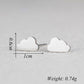 Creative Cute Cloud Mini Stud Earrings For Woman and Girls Female Stainless
