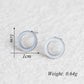 Minimalistic Circle Studs Earring Cute Female Ear Ornament Charm Jewelry
