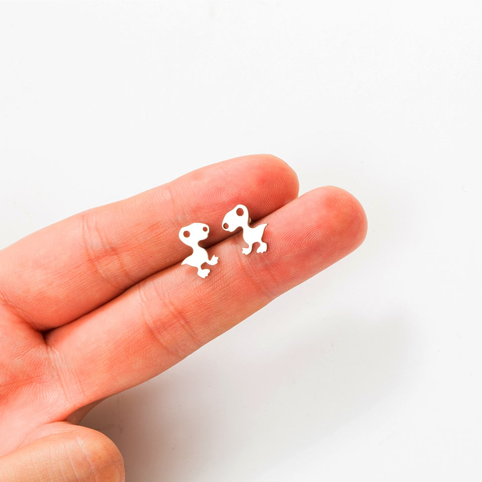 Mini Dinosaur Stud Earring Stylish Women Girl Gift Jewelry Cute Earrings