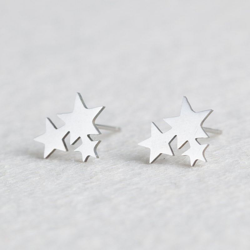 Stars Mini Studs Earring Cute Female Ear Ornament Charm Jewelry Accessory