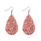 Glitter Sparkling Water Drop Shaped Lady Cute Dangle Earrings for Women Jewelry