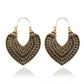 Vintage Ethnic Earring Geometric Antique Hoop Dangle Earrings Trendy Women