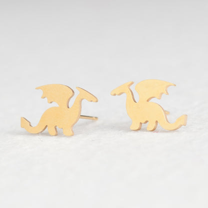 Dragon Mini Stud Earring Stylish Women Girl Gift Jewelry Cute Earrings