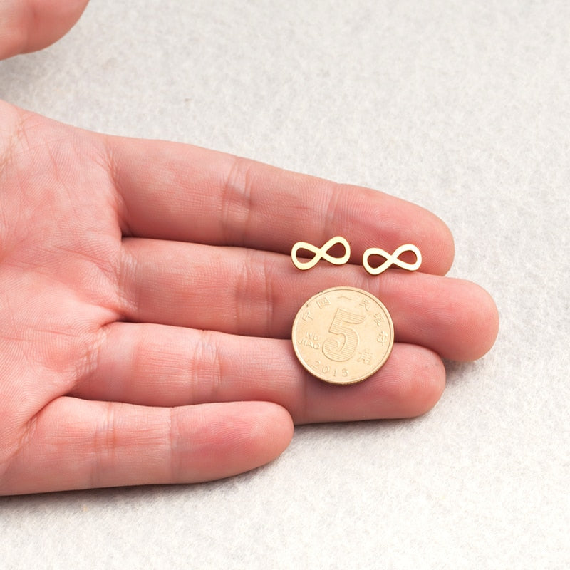 Endless Sign Stud Earring Wedding Party Birthday Gift Jewelry Cute Earrings