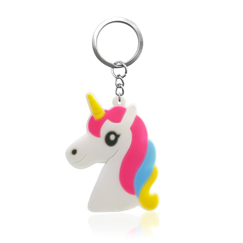 11 Styles Colorful Magic Unicorn Keychain Cute Key Holder Cartoon Keyring