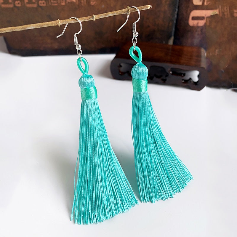 Handmade Tassel Dangle Earrings Ear Pendants Accessories Women Jewelry Trendy